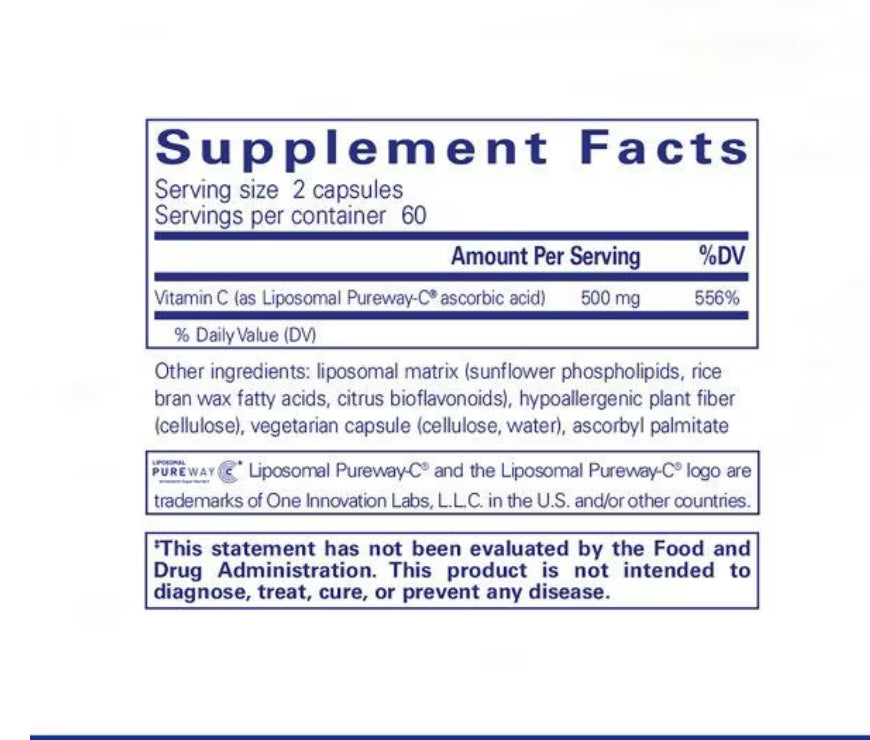 Liposomal Vitamin C - Immune & Antioxidant Support Pure Encapsulations