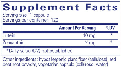 Lutein/Zeaxanthin – 60 Capsules Pure Encapsulations