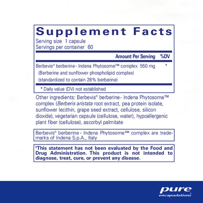 Pure Encapsulations Berberine UltraSorb - 60 Capsules