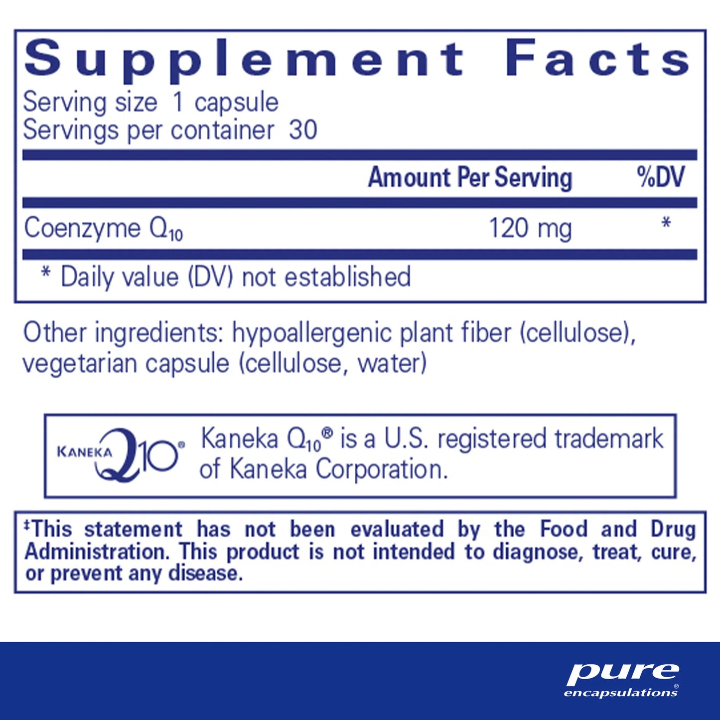 Pure Encapsulations CoQ10 120 mg - Heart Health, Antioxidants, Brain & Memory Health - Cellular Health, Cognition & Cardiovascular Support - 60 Capsules