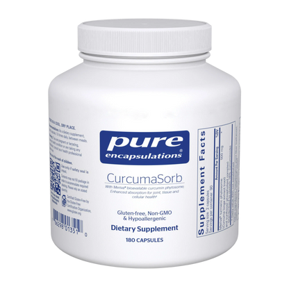 Pure Encapsulations CurcumaSorb 180's - Meriva Curcumin Phytosome - Supports Joint Health - Gluten Free & Non-GMO - 180 Capsule