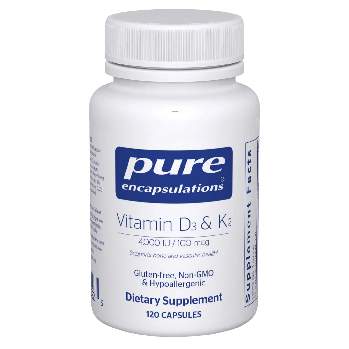 Vitamin D3 & K2 - Pure Encapsulations 120 capsules