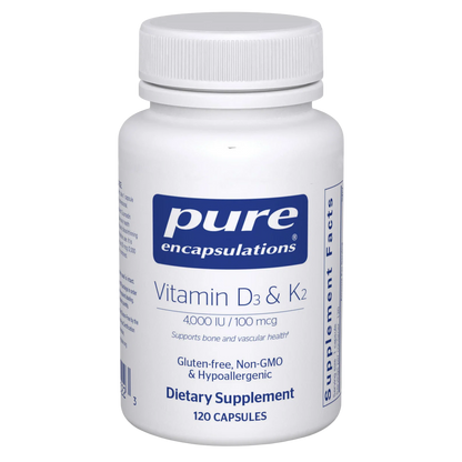 Vitamin D3 & K2 - Pure Encapsulations 120 capsules